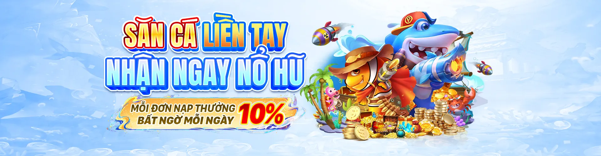 Cảnh đại dương sống động với game bắn cá 45winvn